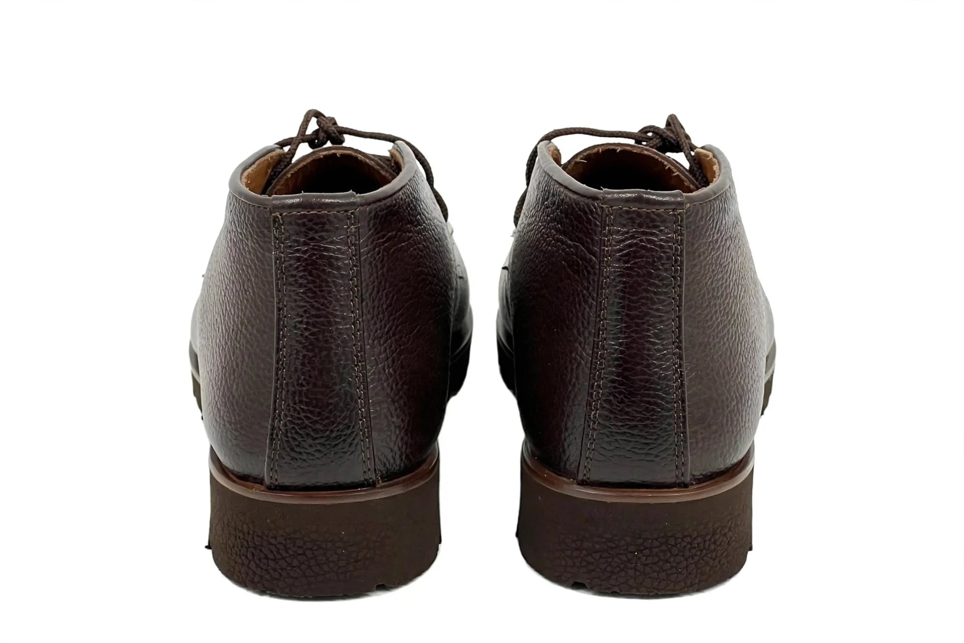 Men's Classic Chukka Boots - Premium Mild Leather | Moc-Toe 2-Eyelet Desert Boots | Casual Formal Ankle Boots for Men - Dark Brown
